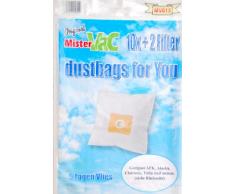 mistervac MV 615 / Staubsaugerbeutel Vlies 5-lagig / Vorteilspack 20 Tüten + 4 Filter / für Clatronic CTC BS, DirtDevil M-Serie