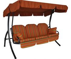 Angerer 325/073/11 Ibiza Hollywoodschaukel Marokko, Terracotta, 3-Sitzer,orange