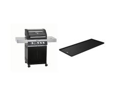 Rösle 25305 Gasgrill, BBQ-Station Videro G3 schwarz, 127 x 60 x 118 cm + Gussplatte