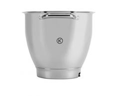 Kenwood KAT711SS Rührschüssel, 4,6 Liter Edelstahl-Schüssel TITANIUM CHEF SS BOWL, Küchenmaschinen Zubehör