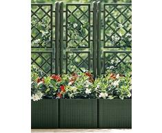 Stefanplast STF702 Blumenkasten Deluxe mit Spalier grün