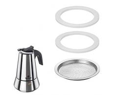 Westmark 2 Silikondichtringe + 1 Filterplättchen für Espressokocher Brasilia Plus/24662260, Ersatzteile, 2466228E