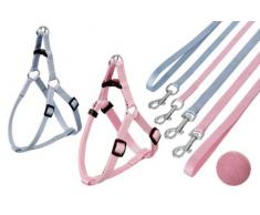 Karlie Puppy Komplett Set Geschirr - 15 mm, 25-45 cm, rosa