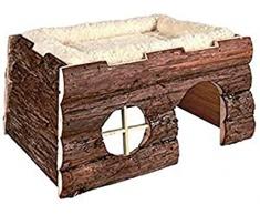 Trixie 6208 Natural Living Haus Tilde, mit Kuschelbett, 39 × 22 × 29 cm