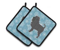 Caroline s Treasures Winter Schneeflocke Affenpinscher Paar Topflappen bb3548pthd, 7.5hx7.5 W, multicolor