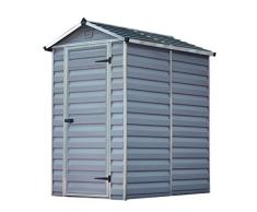 Palram 4X6 Skylight Shed Dark Grau Bundle Gerätehäuser, 177,5x122,5x203,5 cm