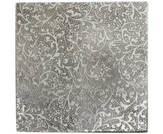 Inspire Untersetzer Blumenmuster 4 Stück silbern