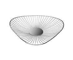 Versa 18551031 Obstkorb, dreieckig, verchromter Stahl