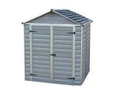 Palram Skylight Shed Gerätehäuser, dunkel grau/anthrazit, 153.5 x 185.5 x 217 cm