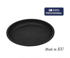 Squares 50317 Untersetzer für Blumentopf, Schwarz, 18/20 cm