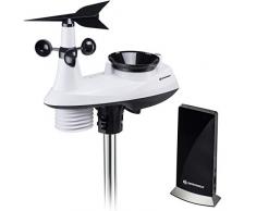 Bresser Profi Wetterstation Funk mit Außensensor WLAN Wetter Center 6-in-1 mit Temperatur, Luftfeuchtigkeit, Wind, Luftdruck, Regen, UV-Strahlung