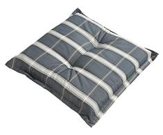 Dehner Sitzkissen Lancy, ca. 50 x 50 x 8 cm, Polyester, grau