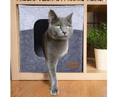 Fextten Katzenwürfel aus dickem Filz für IKEA Regal – einfaches Reisen, Katzenhäuser – faltbar