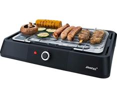 Steba BBQ Tischgrill VG G20 | hochwertiger Grillrost mit 39 x 22 cm | stufenlose Temperaturregelung | Low-Fat: Bratflüssigkeit läuft in eine Wasserschale ab