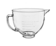 KitchenAid Glasschüssel Klar mit Griff/Silikondeckel, 4,8 L