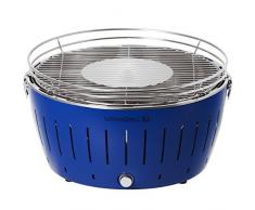 LotusGrill Kohlegrill Serie 435 XL, Zitrus, 43,5 x 35 x 25,7 cm, Tiefblau