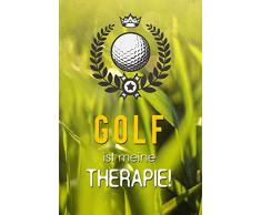 Schatzmix Golf ist Meine Therapie! Lustig Spruch Metal Sign deko Schild Blech Garten