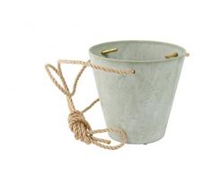 Artstone Blumenampel, Pflanzgefäß Claire, frostbeständig und leichtgewichtig, eukalyptus, 17x17x15 cm, 136226