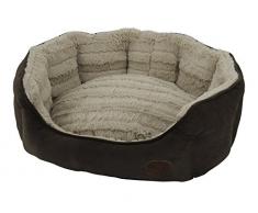 Nobby Komfort Bett oval KARA braun L x B x H: 55 x 50 x 21 cm