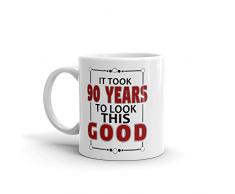 Es dauerte 90 Jahre, um dieser Guten Kaffee Tasse | 90 TH Geburtstag Geschenk Funny Kaffee Tasse