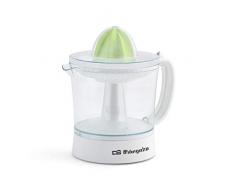 Orbegozo EP 2210 Elektrischer Saftpresse für Orangen, herausnehmbarer Tank mit 1 Liter Fassungsvermögen, Fruchtregler, 2 Kegel für verschiedene Teile, bidirektionale Rotation