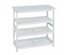 HAKU Möbel 26317 Regal 65 x 32 x 72 cm, weià gewischt