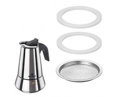 Westmark 2 Silikondichtringe + 1 Filterplättchen für Espressokocher Brasilia Plus/24682260, Ersatzteile, 2468228E