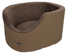 Wouapy 216875GSM Katzenkorb Guest, mit Velourbezug, rot