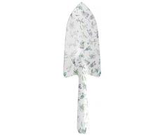 Esschert Design Blumenkelle, Gartenschaufel mit Kräuterdruck, ca. 8,1 cm x 3 cm x 28 cm