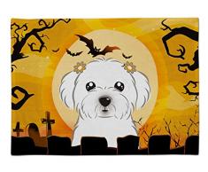 Caroline s Treasures bb1766plmt Halloween Malteser Stoff Tisch-Sets, multicolor