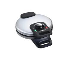 Severin WA 2101 Waffelautomat, Edelstahl-gebürstet-schwarz / 900 W/mit Backampel