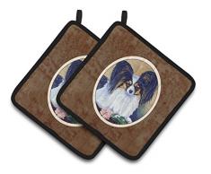 Caroline s Treasures Papillon A Rose für Sie Paar Topflappen 7037pthd, 7.5hx7.5 W, multicolor