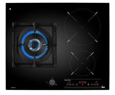 Teka IG 620 1 G AI integriertem DR NAT Kühlschrank Hob Schwarz – Platte (integrierte, Kühlschrank Hob, Glas und Keramik, Schwarz, Gusseisen, 1600 W)
