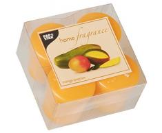 Duft-Kerzen, 5 cm, 4 Stück, Papaya-Duft