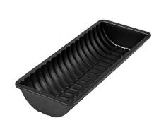 Dr. Oetker Rehrückenform 30 cm, Kuchenform mit Antihaftbeschichtung, hochwertige Backform für Stollen, Stollenform (Farbe: schwarz), Menge: 1 Stück