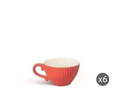 Merry Christmas Espressotasse 6er Set Parisienne rot