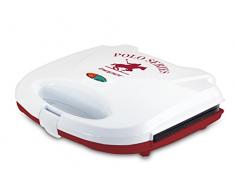 Beper 90.485H Sandwichtoaster, Weiß/Rot