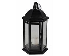 Laterne aus Stahlblech inkl. LED-Kerze