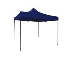 Rebecca Mobili Gartenpavillon Gartenzelt Faltpavillon Blau Metall Polyester Terrasse Garten Markt - 3,1x3x3 m (H x B x T) - Art. RE6304