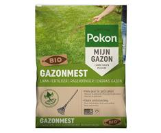 Pokon Bio Rasendünger mit Sofort und Langzeitwirkung zur Ganzjahres- Rasenpflege, mit Extra Magnesium, 75qm, 5kg