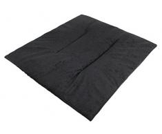 Hobbydog R1 PUBCZW6 Kissen Aus Veloursleder Für Hundezwinger Größe R1-36 X 30 cm Schwarz Veloursleder Bett Betten Hundematte Slim Matte Matratze Platz Schlafplatz, XS, Black, 100 g