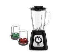 Tefal BlendForce II BL4388 Mixer 1,25 l Standmixer Schwarz, Gebürsteter Stahl