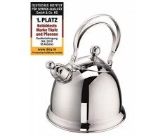 Schulte-Ufer 68042-16 Flötenkessel Grace, Edelstahl, 2,2 (1,7 ltr.)
