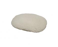 Nobby Kissen oval Mila, beige, 92 x 59 cm