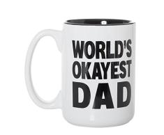 Kaffeetasse, doppelseitig, groß, 425 ml, Schwarz 15 oz Der beste Papa der Welt