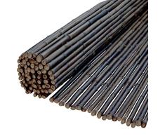 Windhager Sichtschutzmatte Ontake Bambusmatte Sichtschutz-Zaun Windschutz, 180 x 180 cm, schwarz, 06509