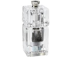 Cole & Mason H305411 Mini Cube 90mm Pfeffermühle, Acryl, Clear
