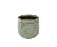 Ivyline 136327 Como Blumentopf, Minze-Grün, Tiefe 14 cm, Höhe 12 cm