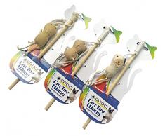 Croci Animal Stick Katze Spielzeug Mix, 26 cm