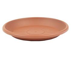 greemotion Blumentopfuntersetzer Terrakotta - Untersetzer Blumen mit 44 cm Durchmesser Höhe 6,1 cm - Pflanzkübel Untersetzer aus Kunststoff - Pflanzenuntersetzer rund - Pflanzen-Untertopf